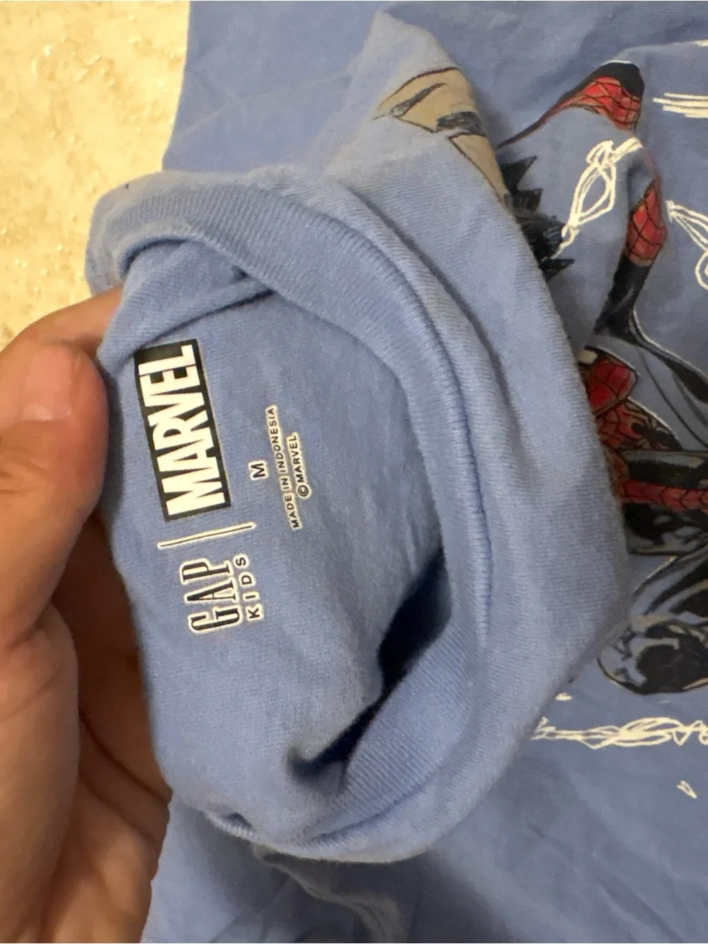 GAP Kids Blue Spider-Man Graphic Tee